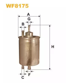 Фільтр палив. WF8175/PP947/1 (вир-во WIX-FILTERS)