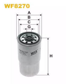 Фільтр палив. BMW E34 PP940/2/WF8270 (вир-во WIX-FILTERS)