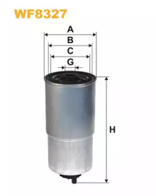 Фільтр палив. WF8327/PP968/2 (вир-во WIX-FILTERS)