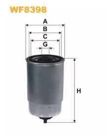 Фільтр палив. WF8398/PP979/3 (вир-во WIX-FILTERS)