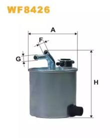 Фільтр палив. WF8426/ PP857/6 (вир-во WIX-FILTERS)