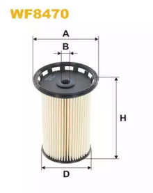 Фільтр паливний VW PASSAT 1.6-2.0 TDI 10-, AUDI Q3 2.0 TDI 11- (вир-во WIX-FILTERS)