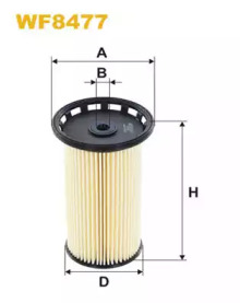 Фільтр паливний VAG 1.6, 2.0 TDI 12- (вир-во WIX-FILTERS)