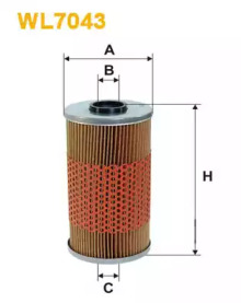 Фільтр масляний двигуна OPEL OMEGA B WL7043/OM523/1 (вир-во WIX-FILTERS UA)