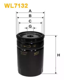 Фільтр масляний двигуна MERCEDES WL7132/OP573 (вир-во WIX-FILTERS)