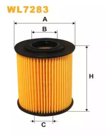 Фільтр масляний двигуна BMW E39, E46 WL7283/OE649/5 (вир-во WIX-FILTERS)