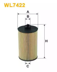 Фільтр масляний двигуна OPEL WL7422/OE648/6 (вир-во WIX-FILTERS)