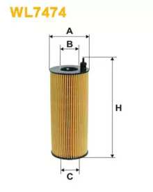 Фільтр масляний двигуна й BMW (вир-во WIX-FILTERS)