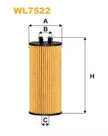 Фільтр масляний BMW X1 1.6-2.8 15-, MINI COOPER 1.5-2.0 13-(вир-во WIX-FILTERS)