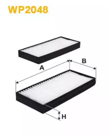 Фільтр салону SSANGYONG (2шт.) (вир-во WIX-FILTERS)