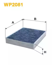 Фільтр салону BMW 1 (F20/F21), 2 (F22), 3 (F30/31) 10- вугільний (вир-во WIX-FILTERS)