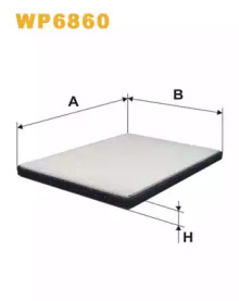 Фільтр салону WP6860/K1030 (вир-во WIX-FILTERS)