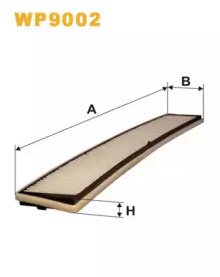 Фільтр салону WP9002/K1136 (вир-во WIX-FILTERS)