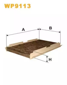 Фільтр салону WP9113/K1093A вугільний (вир-во WIX-FILTERS)