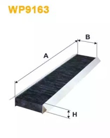 Фільтр салону WP9163/K1148A вугільний (вир-во WIX-FILTERS)