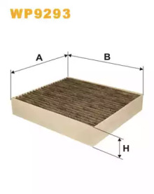 Фільтр салону WP9293/K1216A вугільний (вир-во WIX-FILTERS)