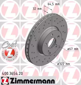 Диск тормозной (Coat Z)